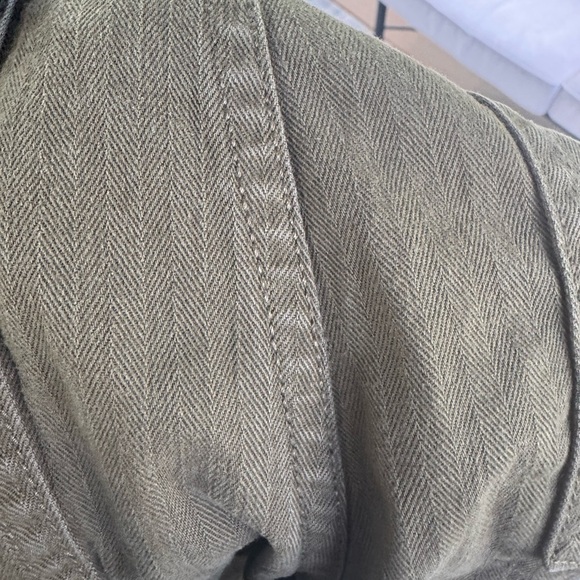 MADEWELL THE PERFECT VINTAGE WIDE LEG UTILITY EDITION OLIVE GREEN -27 - Picture 15 of 17